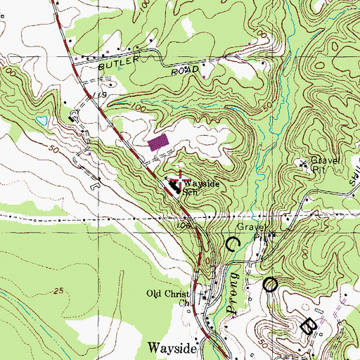 Topographic Map of Doctor Thomas L Higdon Elementary School, MD