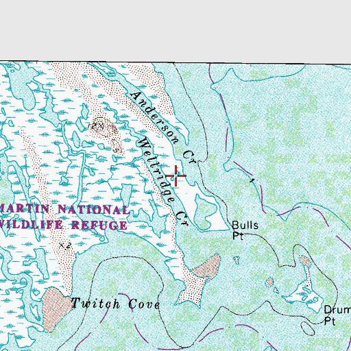 Topographic Map of Wellridge Creek, MD