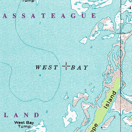 Topographic Map of West Bay, MD