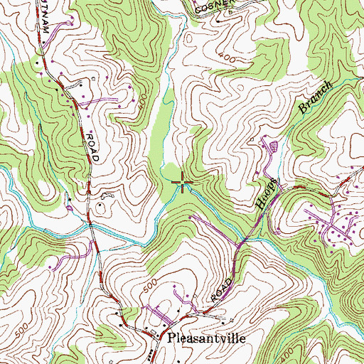 Topographic Map of West Branch Winters Run, MD