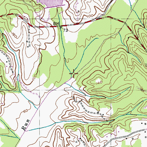 Topographic Map of Wheatley Run, MD