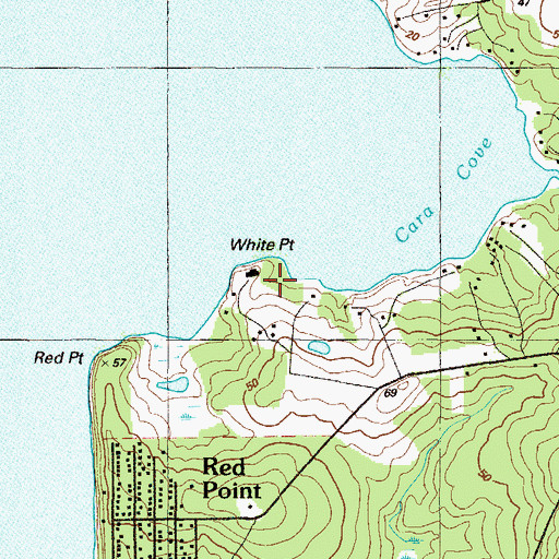 Topographic Map of White Point, MD