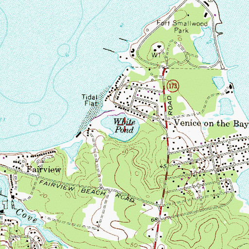 Topographic Map of White Pond, MD