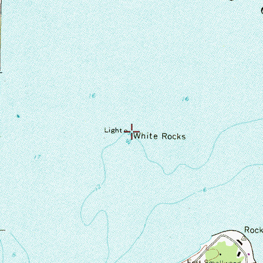 Topographic Map of White Rocks, MD