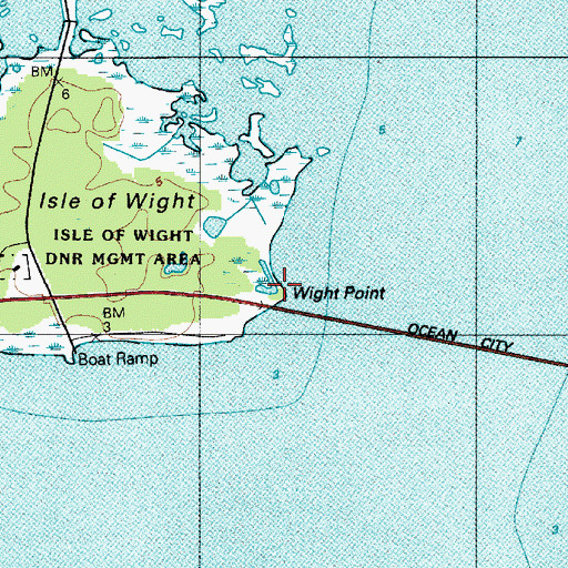 Topographic Map of Wight Point, MD