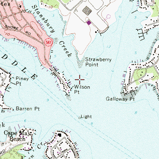 Topographic Map of Wilson Point, MD