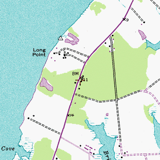 Topographic Map of Wittman School, MD