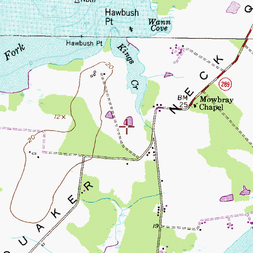 Topographic Map of Cliffs City, MD