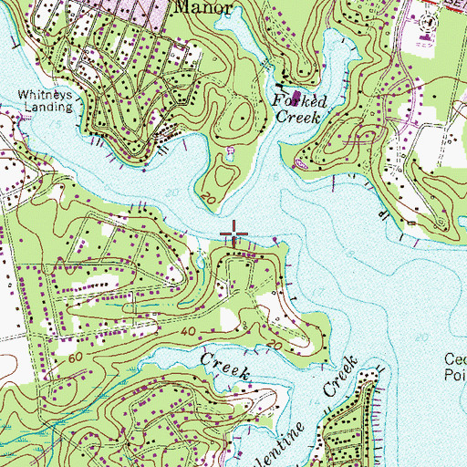 Topographic Map of The Narrows, MD