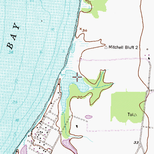 Topographic Map of Mendinhall Lake, MD