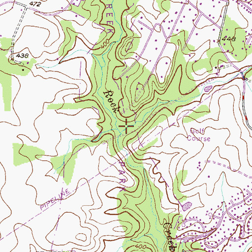 Topographic Map of Williamsburg Run, MD