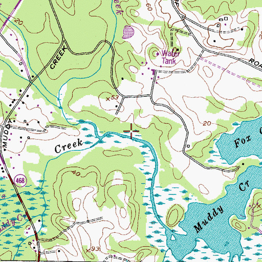 Topographic Map of Springhouse Run, MD