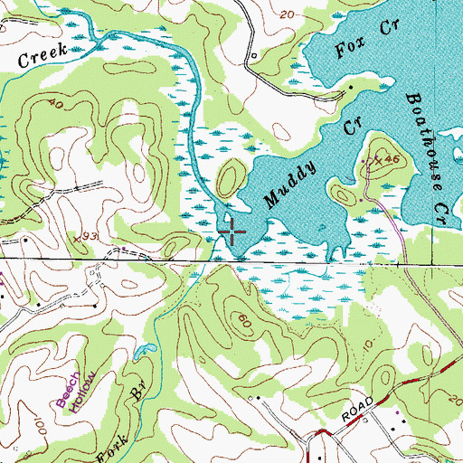 Topographic Map of Steinlein Branch, MD