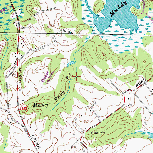 Topographic Map of Pistol Run, MD