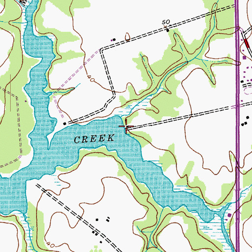 Topographic Map of Probasco Landing, MD