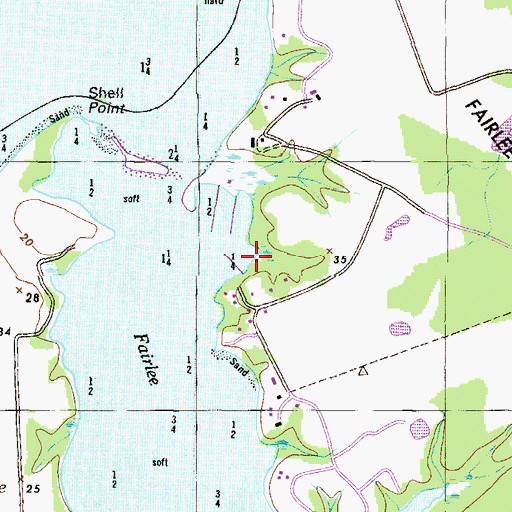 Topographic Map of Great Oak Landing, MD