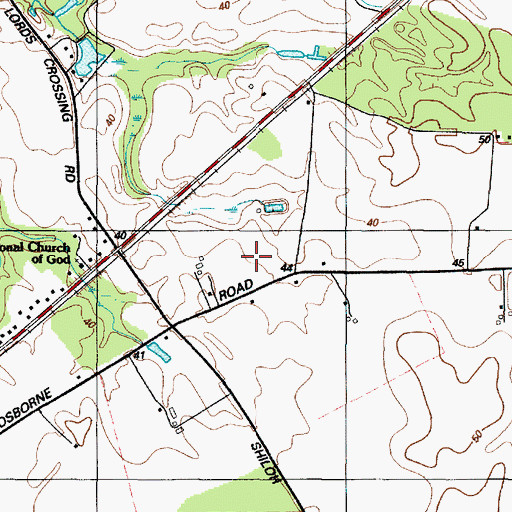 Topographic Map of National Church of God, MD