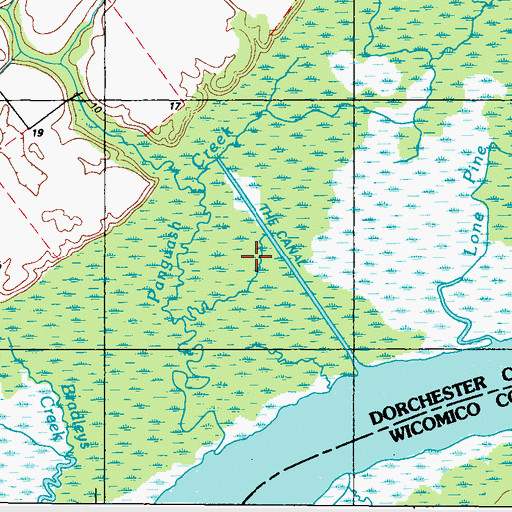 Topographic Map of The Canal, MD