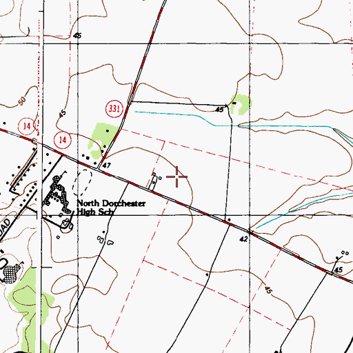 Topographic Map of Shiloh Church (historical), MD