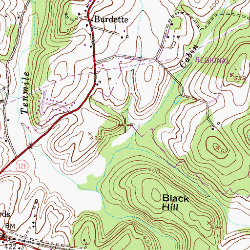 Topographic Map of Little Seneca Lake, MD