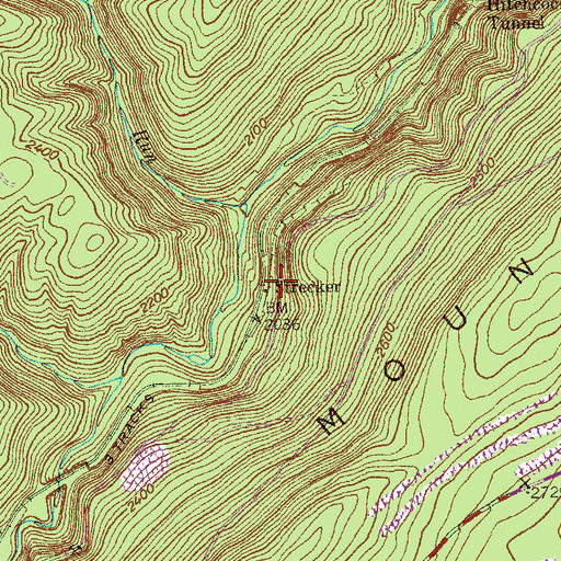 Topographic Map of Strecker, MD
