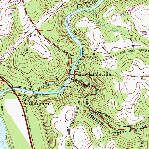 Topographic Map of Basin Run, MD