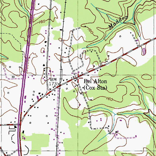 Topographic Map of Bel Alton, MD