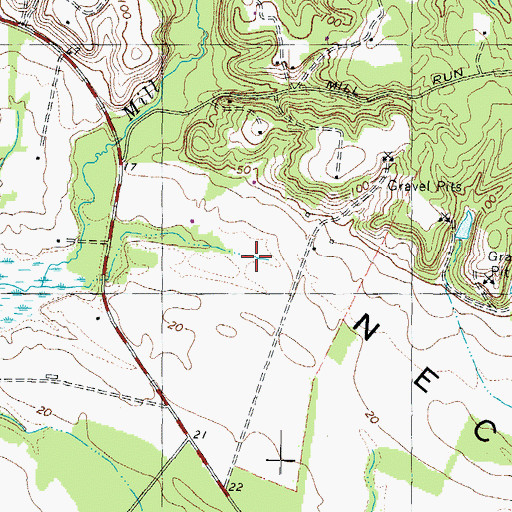 Topographic Map of Cobb Neck, MD