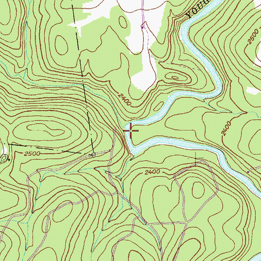 Topographic Map of Herrington Run, MD