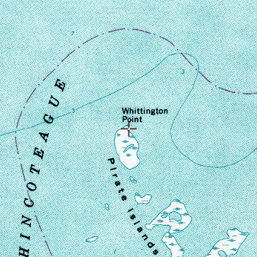 Topographic Map of Whittington Point, MD