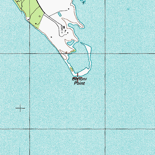 Topographic Map of Benoni Point, MD