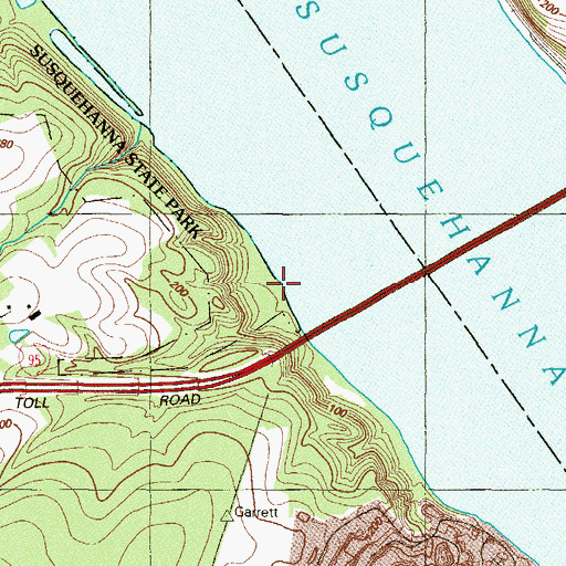 Topographic Map of Velvet Rock Branch, MD