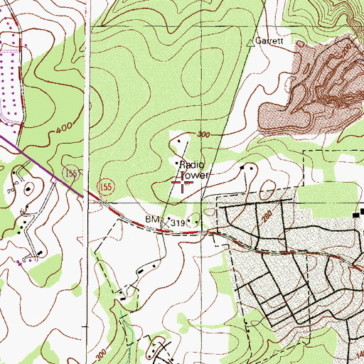 Topographic Map of WASA-AM (Havre De Grace), MD