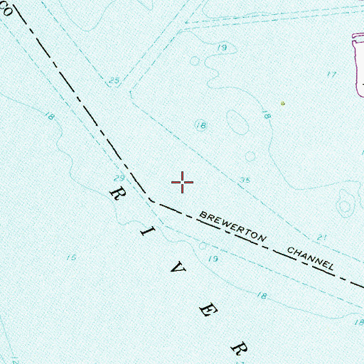 Topographic Map of Brewerton Angle, MD
