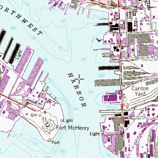 Topographic Map of East Channel, MD