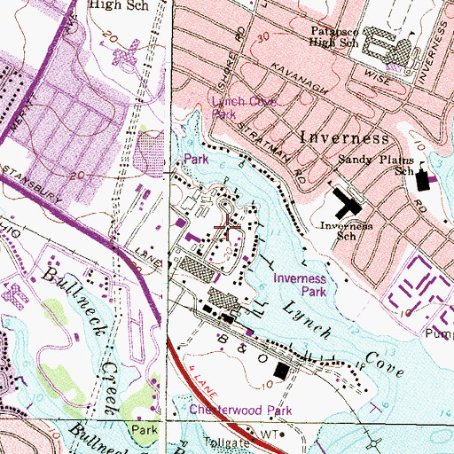 Topographic Map of Chesterwood, MD