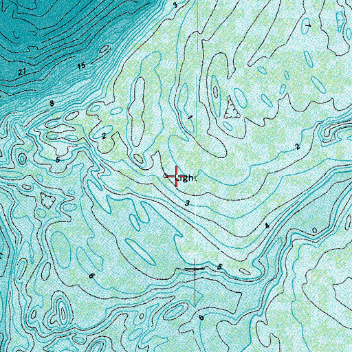 Topographic Map of Janes Island Light, MD