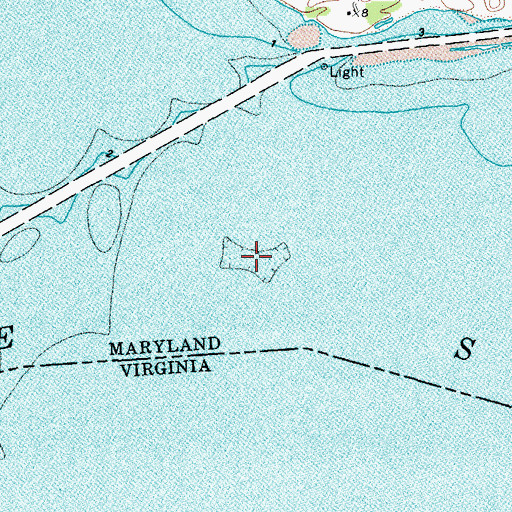 Topographic Map of The Muds, MD