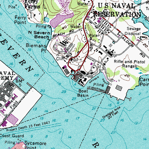 Topographic Map of Worthington Basin, MD
