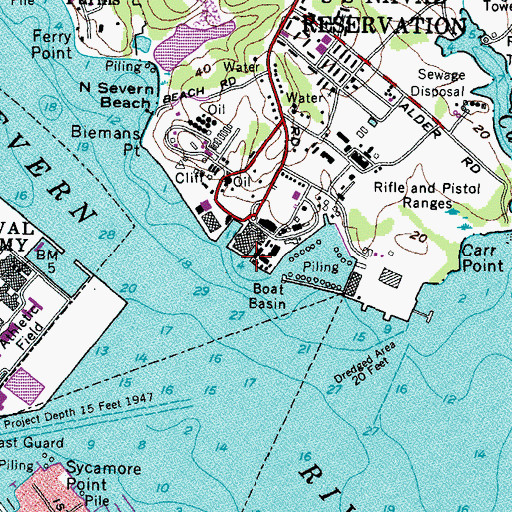 Topographic Map of Dungan Basin, MD