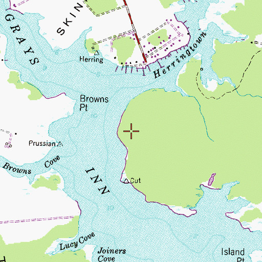 Topographic Map of Stoney Point, MD