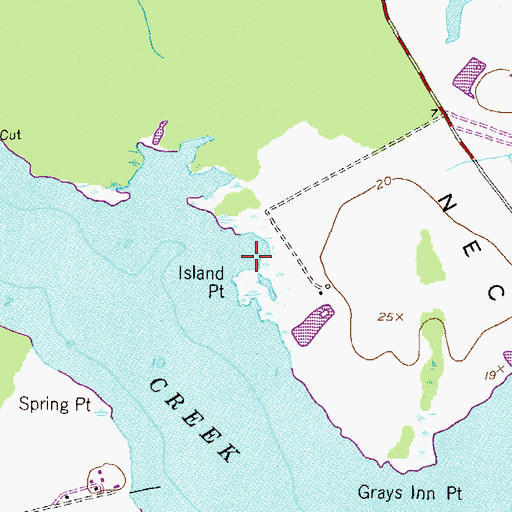 Topographic Map of Shippen Cove, MD