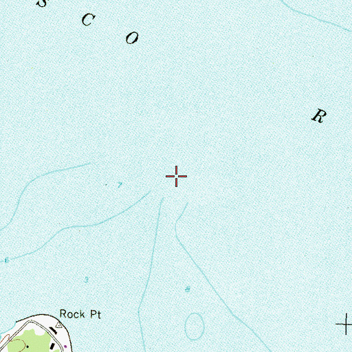 Topographic Map of Rock Point Shoal, MD
