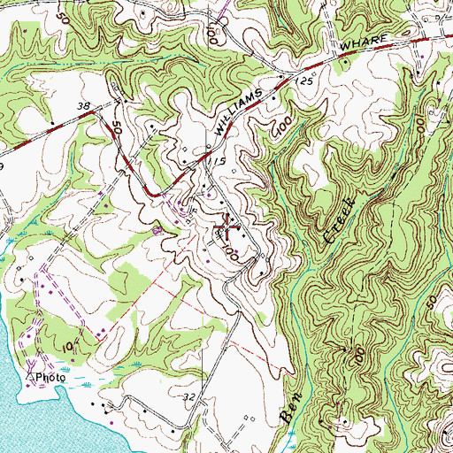 Topographic Map of Hellen, MD