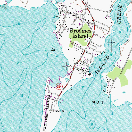Topographic Map of Grapevine Cove, MD