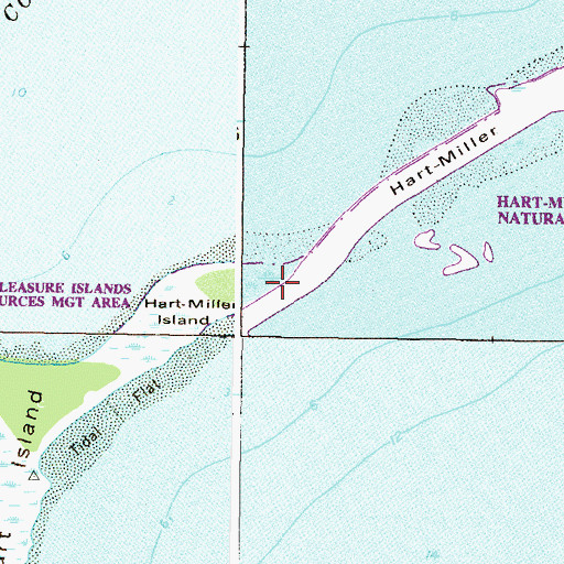 Topographic Map of Hart-Miller Island, MD