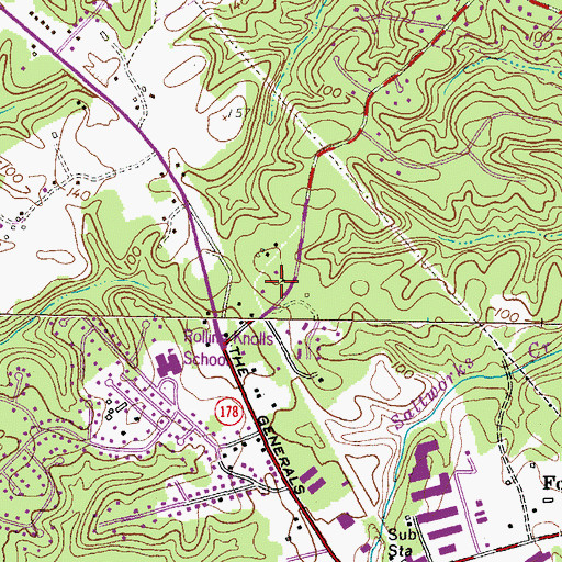 Topographic Map of Woytych, MD