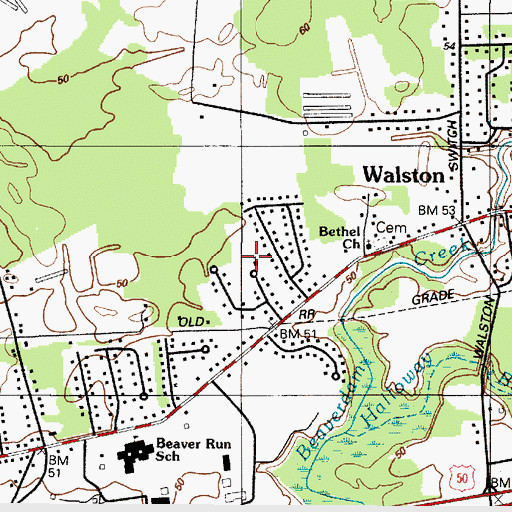 Topographic Map of Church of God, MD