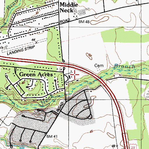 Topographic Map of Christian School of Salisbury, MD