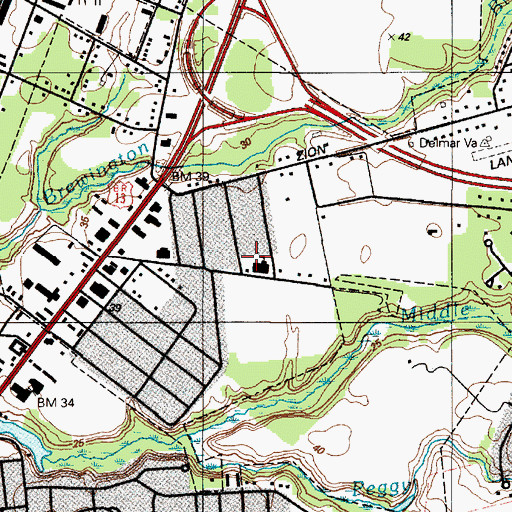 Topographic Map of Crusaders Christian Academy, MD